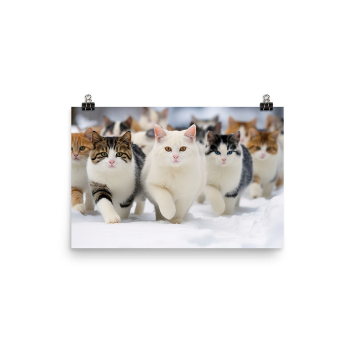 Japanese Bobtail Photo paper poster - PosterfyAI.com
