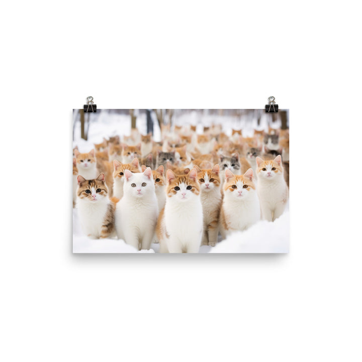 Japanese Bobtail Photo paper poster - PosterfyAI.com