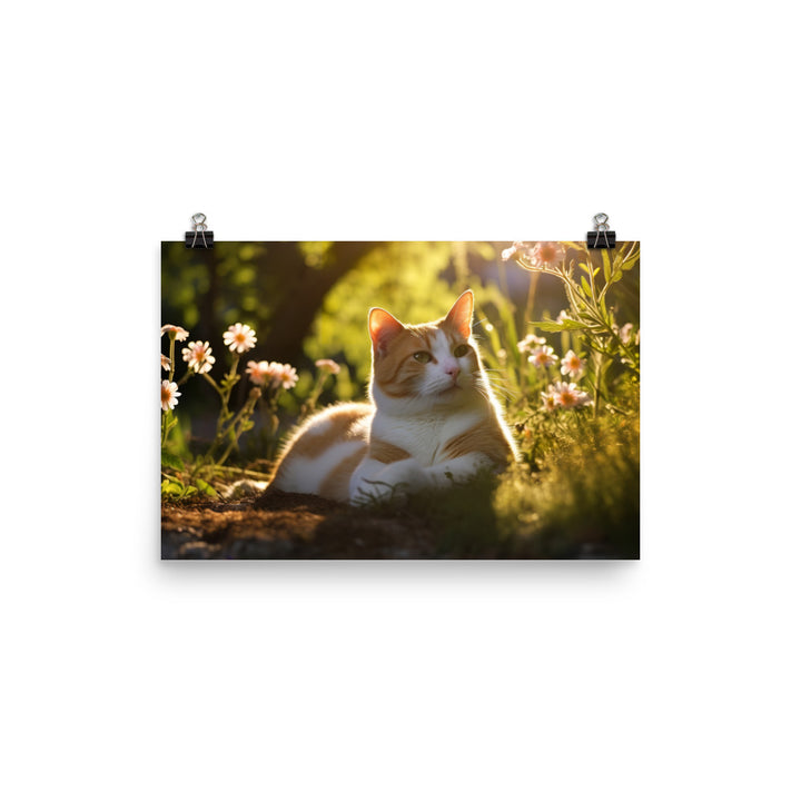 Japanese Bobtail Photo paper poster - PosterfyAI.com