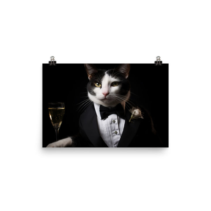 Japanese Bobtail Photo paper poster - PosterfyAI.com