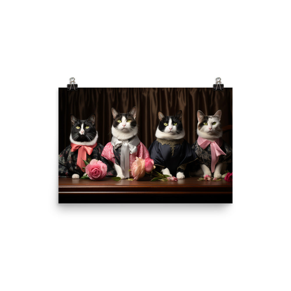 Japanese Bobtail Photo paper poster - PosterfyAI.com