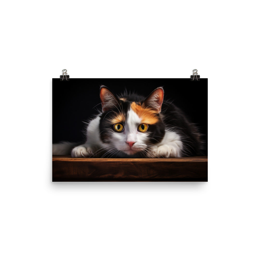 Japanese Bobtail Photo paper poster - PosterfyAI.com