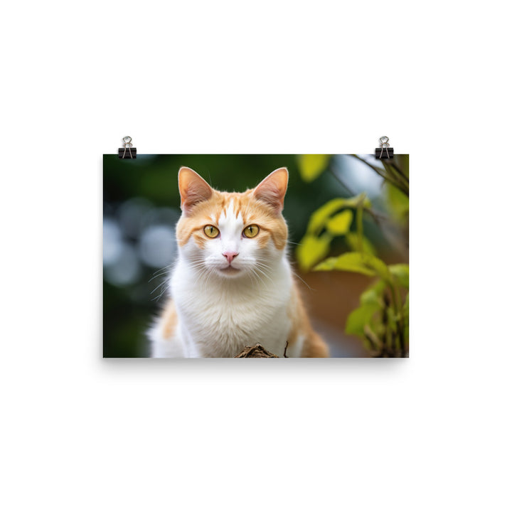 Japanese Bobtail Photo paper poster - PosterfyAI.com