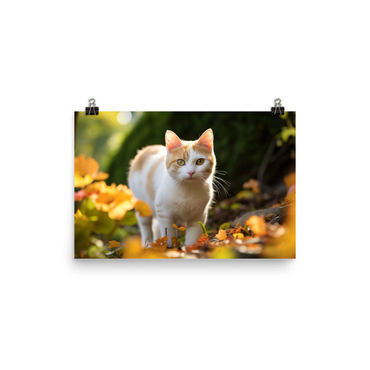 Japanese Bobtail Photo paper poster - PosterfyAI.com