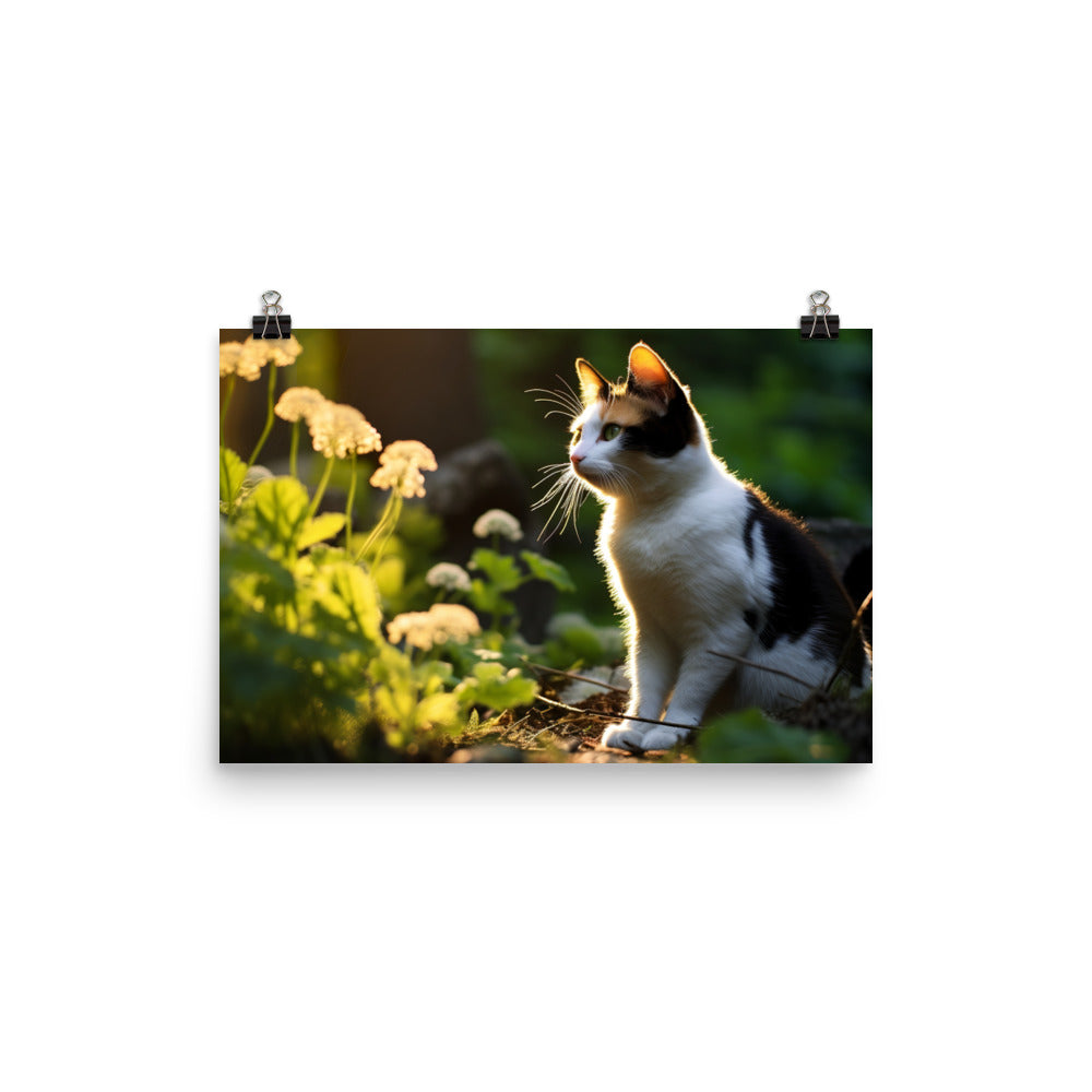 Japanese Bobtail Photo paper poster - PosterfyAI.com
