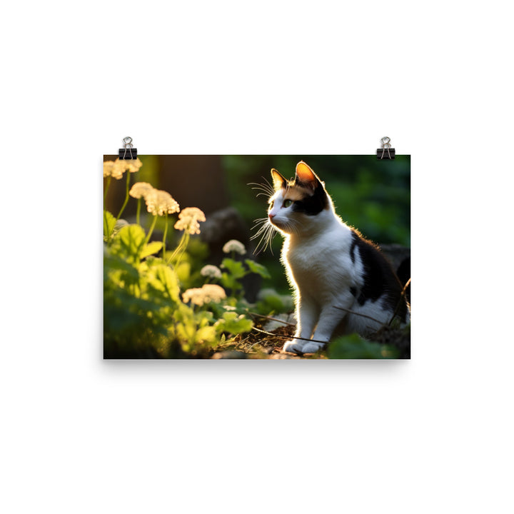 Japanese Bobtail Photo paper poster - PosterfyAI.com