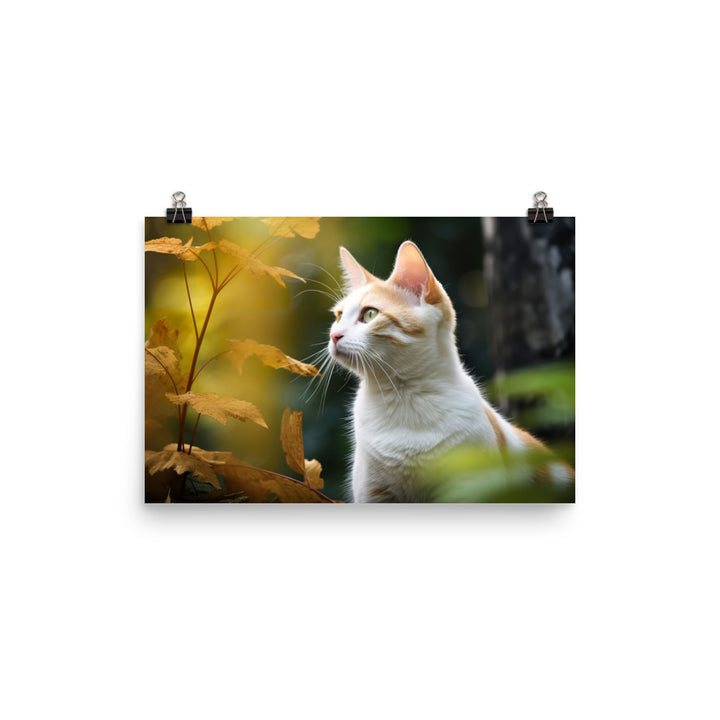 Japanese Bobtail Photo paper poster - PosterfyAI.com