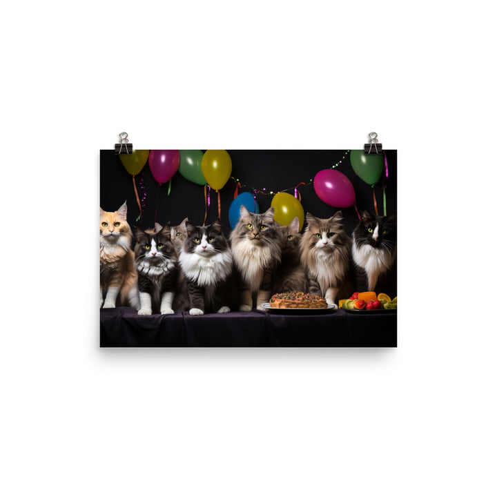 Norwegian Forest Photo paper poster - PosterfyAI.com