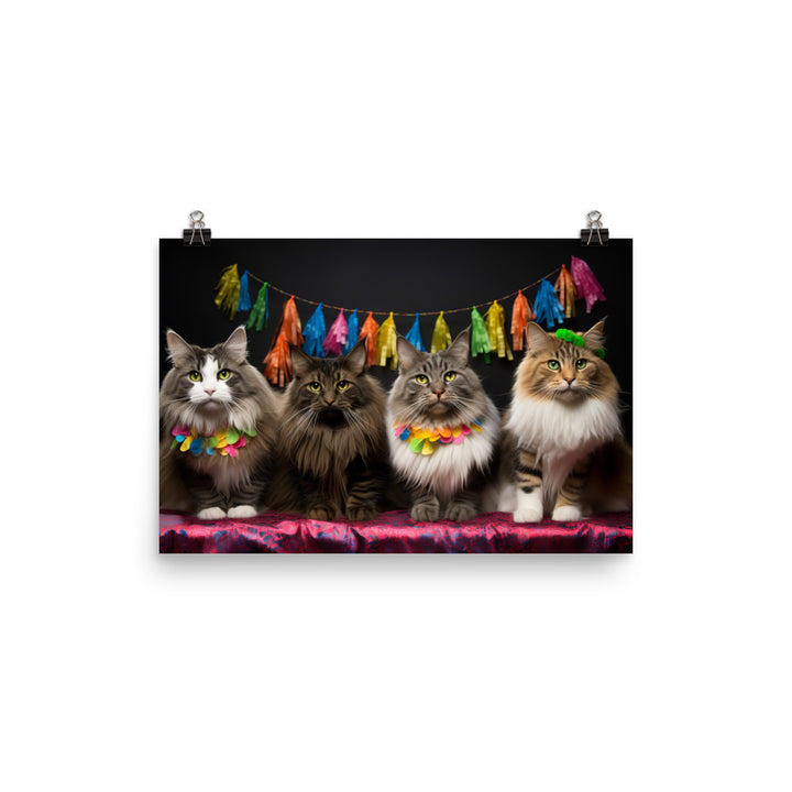 Norwegian Forest Photo paper poster - PosterfyAI.com