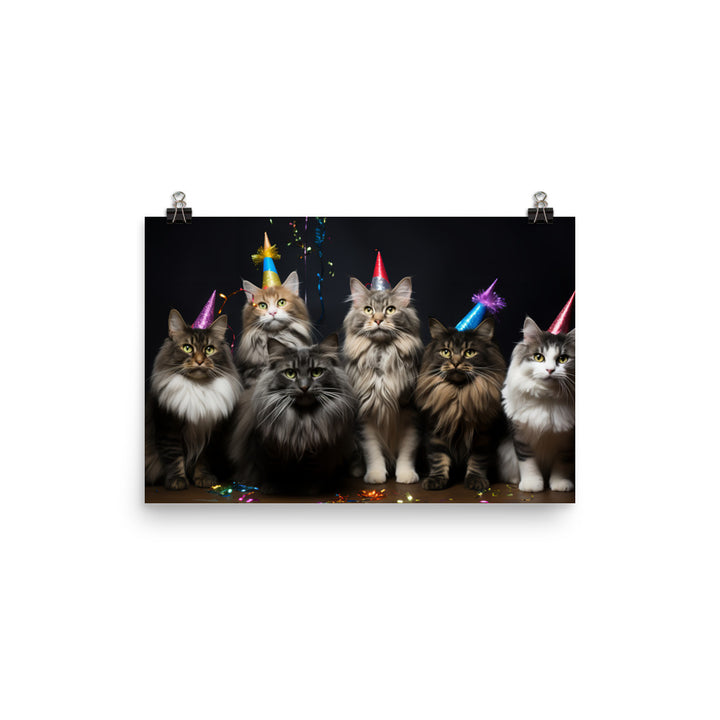 Norwegian Forest Photo paper poster - PosterfyAI.com