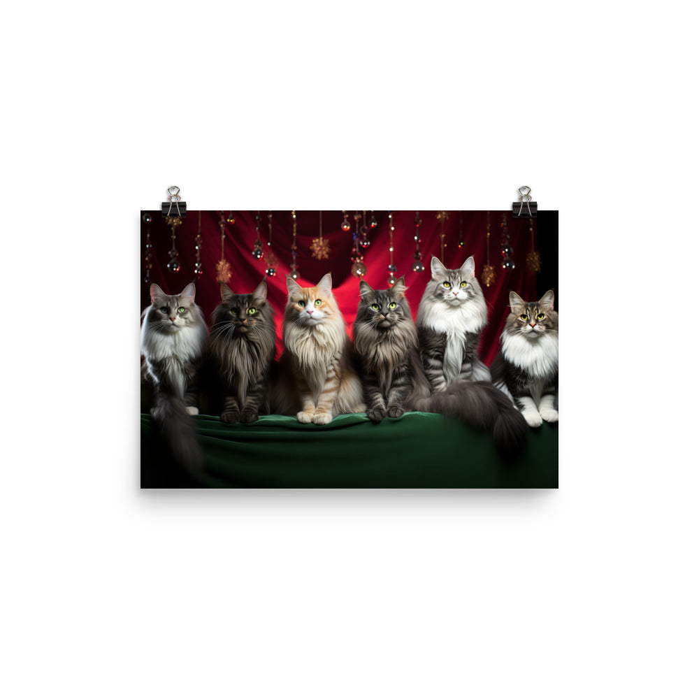 Norwegian Forest Photo paper poster - PosterfyAI.com