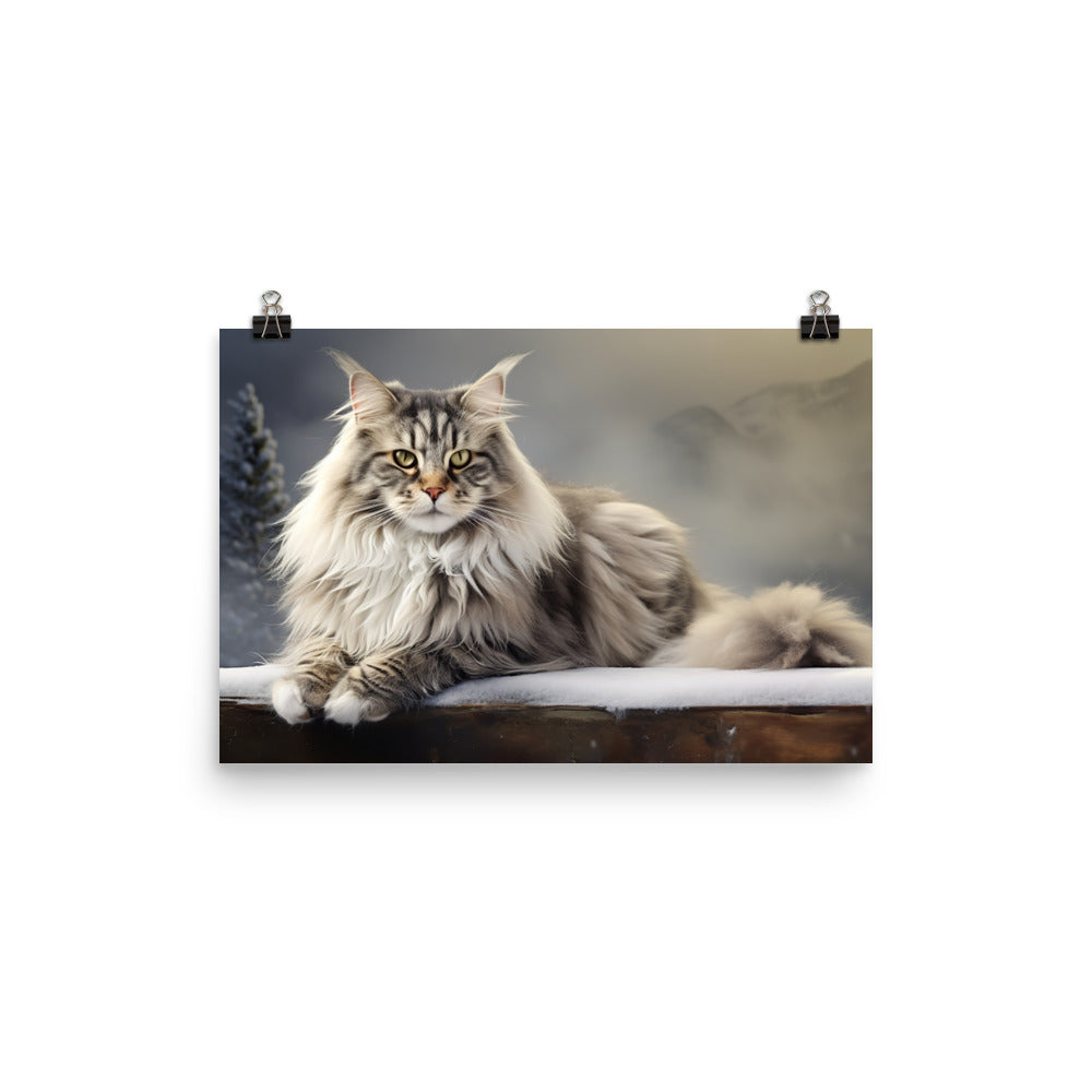 Norwegian Forest Photo paper poster - PosterfyAI.com