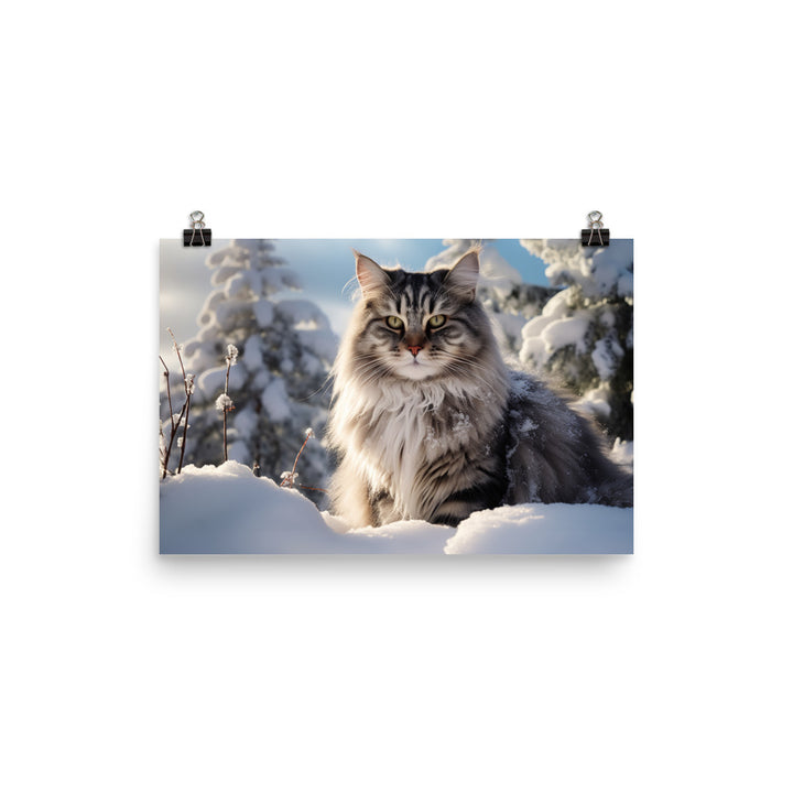 Norwegian Forest Photo paper poster - PosterfyAI.com