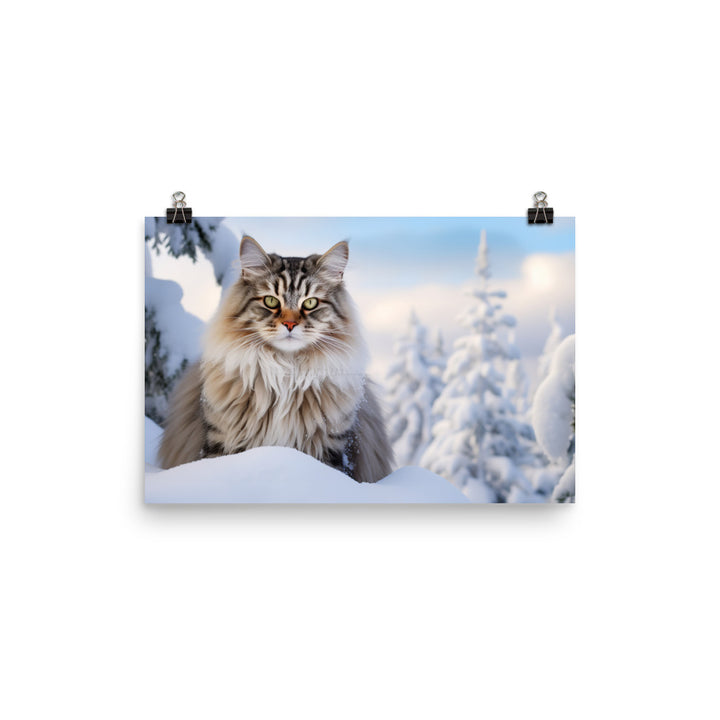 Norwegian Forest Photo paper poster - PosterfyAI.com