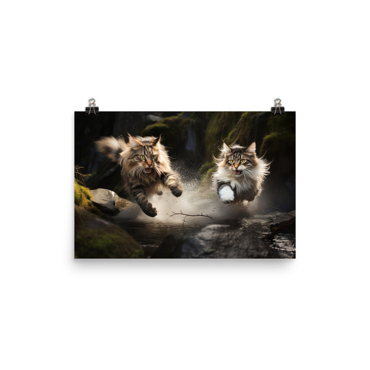 Norwegian Forest Photo paper poster - PosterfyAI.com