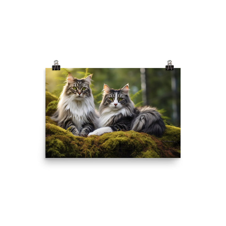 Norwegian Forest Photo paper poster - PosterfyAI.com