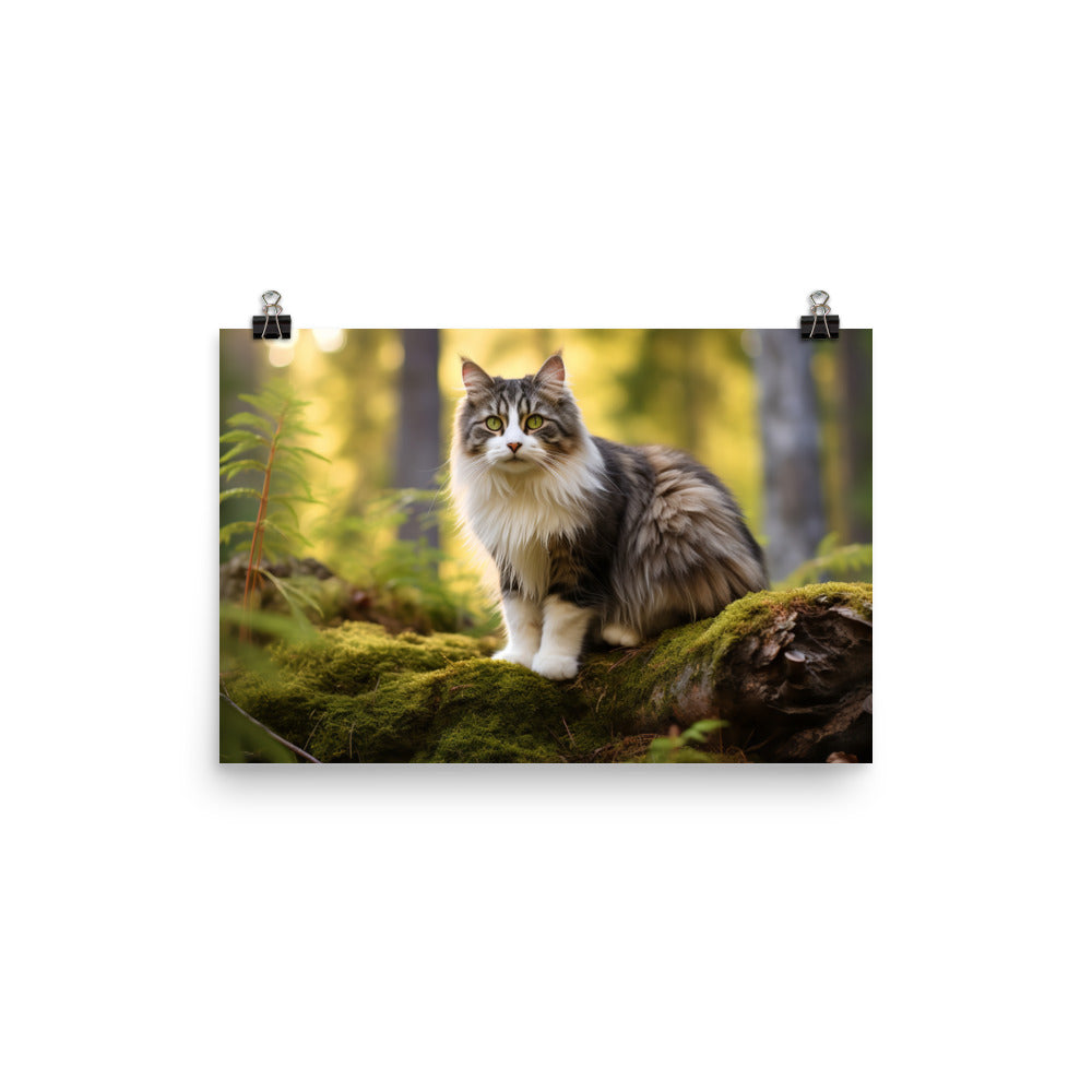 Norwegian Forest Photo paper poster - PosterfyAI.com