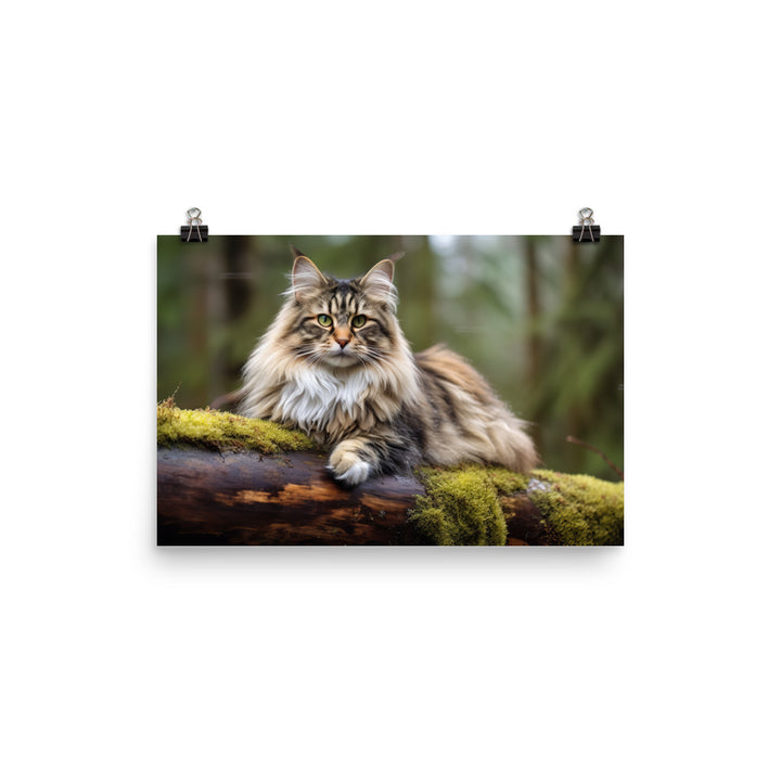 Norwegian Forest Photo paper poster - PosterfyAI.com