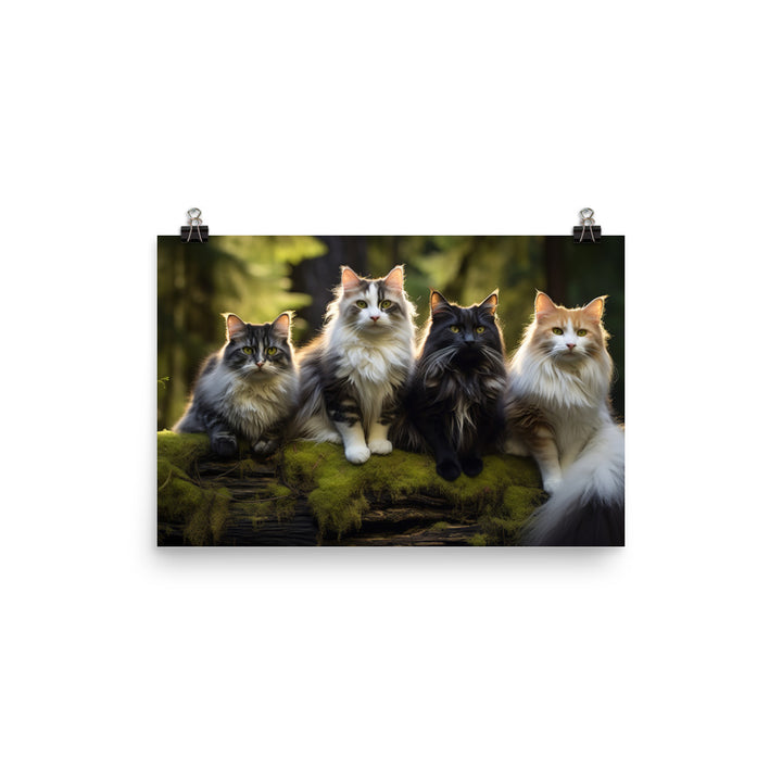 Norwegian Forest Photo paper poster - PosterfyAI.com