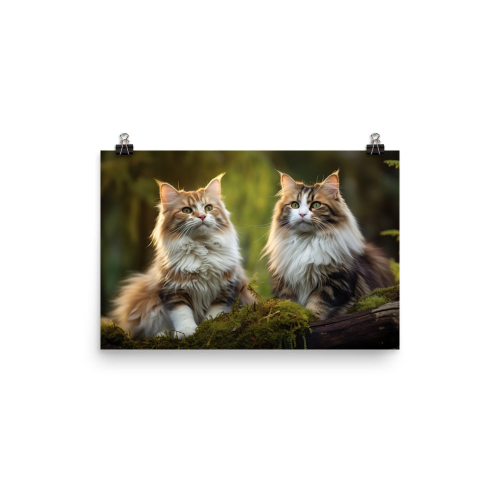 Norwegian Forest Photo paper poster - PosterfyAI.com