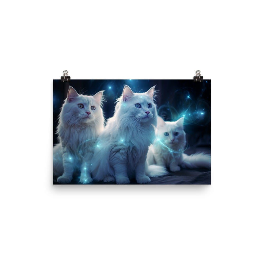 Turkish Angora Photo paper poster - PosterfyAI.com