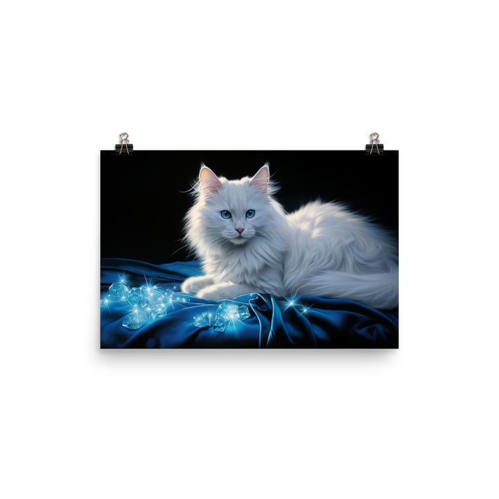 Turkish Angora Photo paper poster - PosterfyAI.com