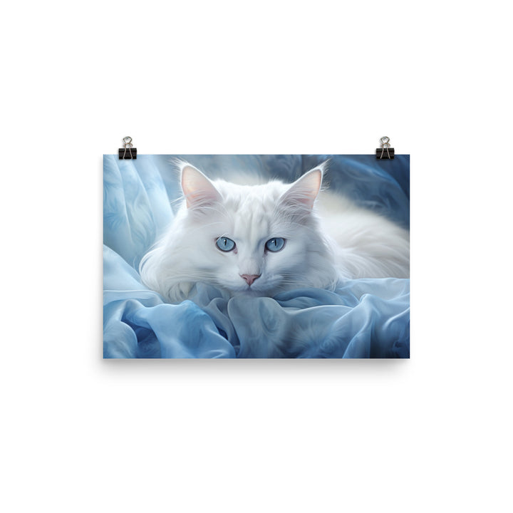 Turkish Angora Photo paper poster - PosterfyAI.com