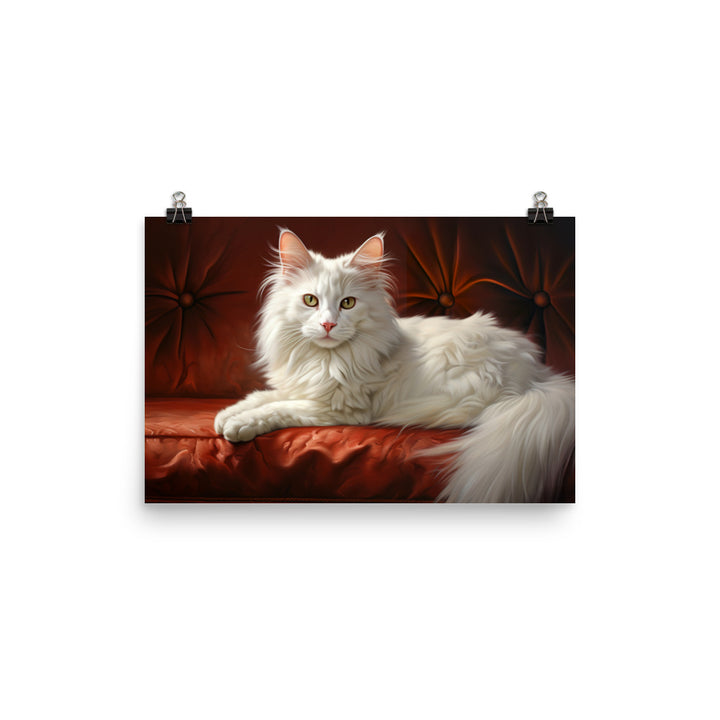 Turkish Angora Photo paper poster - PosterfyAI.com