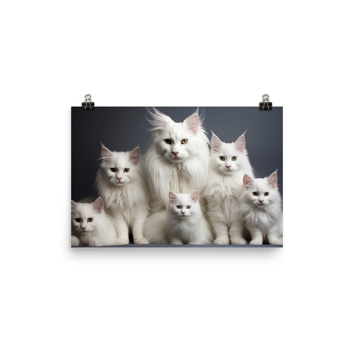 Turkish Angora Photo paper poster - PosterfyAI.com
