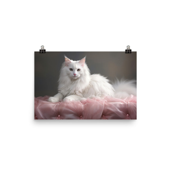 Turkish Angora Photo paper poster - PosterfyAI.com