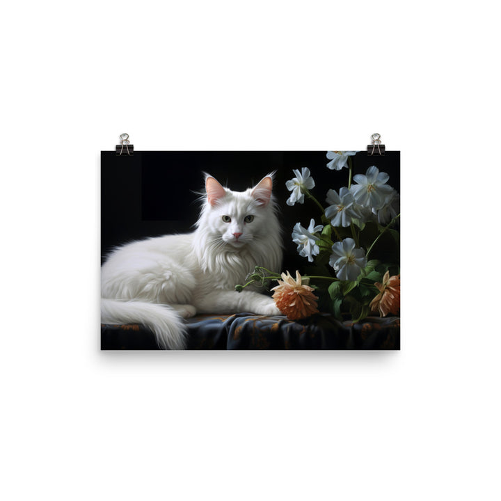 Turkish Angora Photo paper poster - PosterfyAI.com