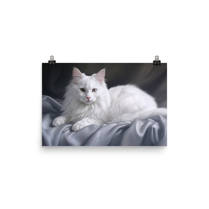 Turkish Angora Photo paper poster - PosterfyAI.com