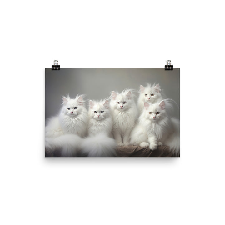 Turkish Angora Photo paper poster - PosterfyAI.com