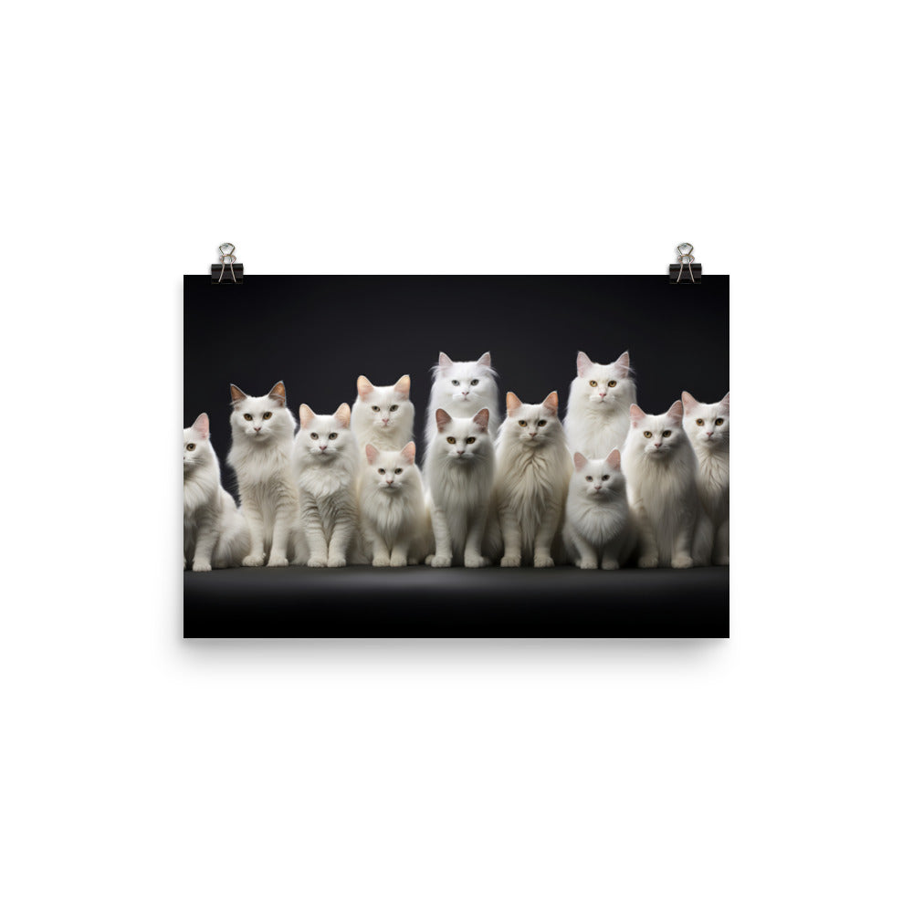 Turkish Angora Photo paper poster - PosterfyAI.com