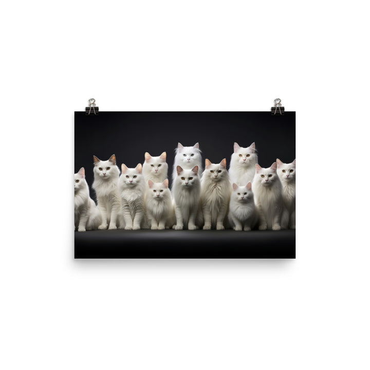 Turkish Angora Photo paper poster - PosterfyAI.com