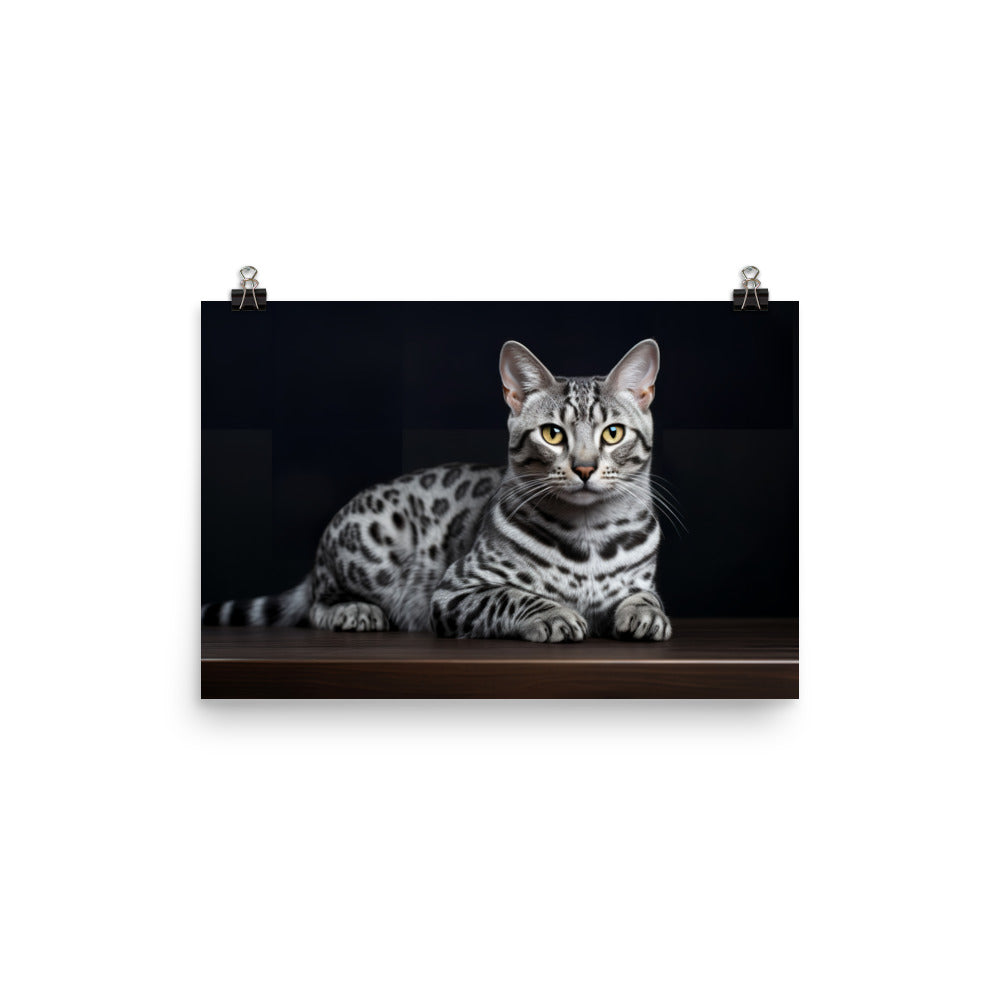 Egyptian Mau Photo paper poster - PosterfyAI.com