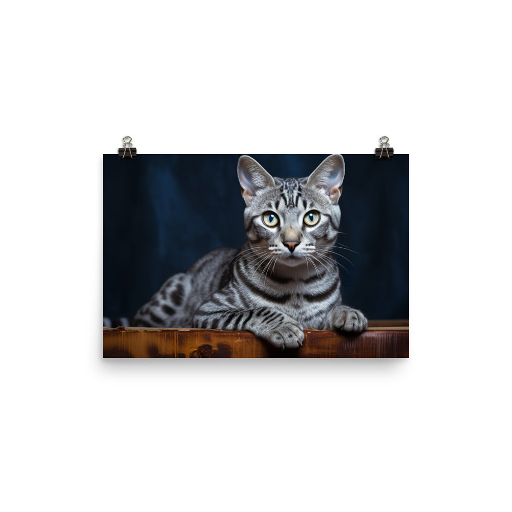 Egyptian Mau Photo paper poster - PosterfyAI.com