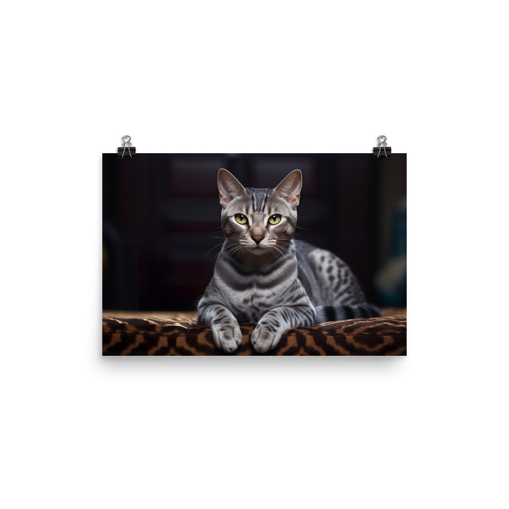 Egyptian Mau Photo paper poster - PosterfyAI.com