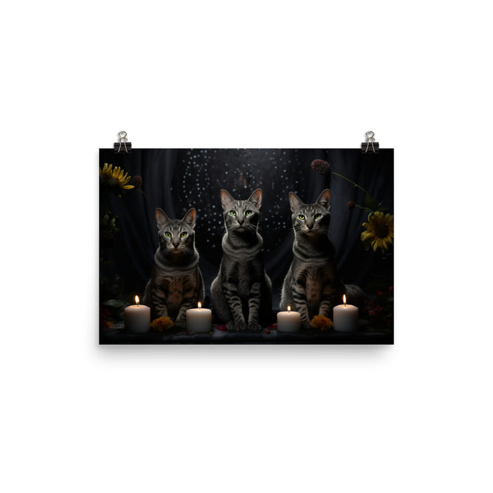 Egyptian Mau Photo paper poster - PosterfyAI.com