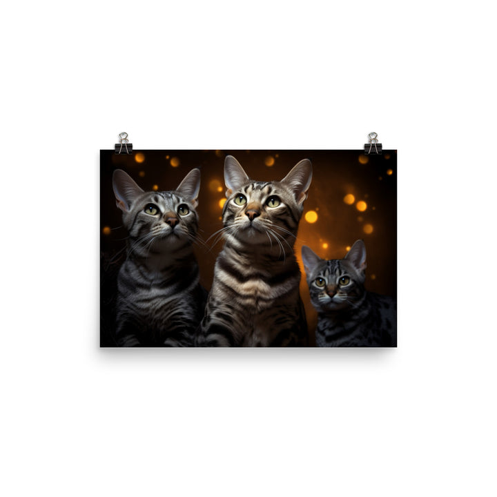 Egyptian Mau Photo paper poster - PosterfyAI.com