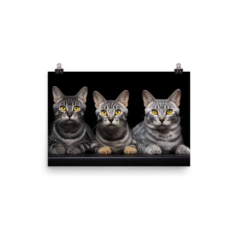 Egyptian Mau Photo paper poster - PosterfyAI.com