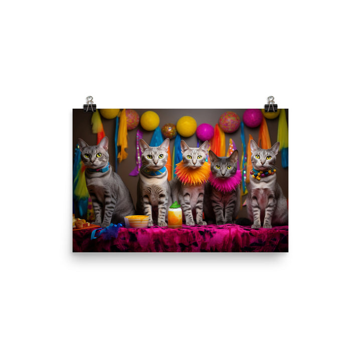 Egyptian Mau Photo paper poster - PosterfyAI.com