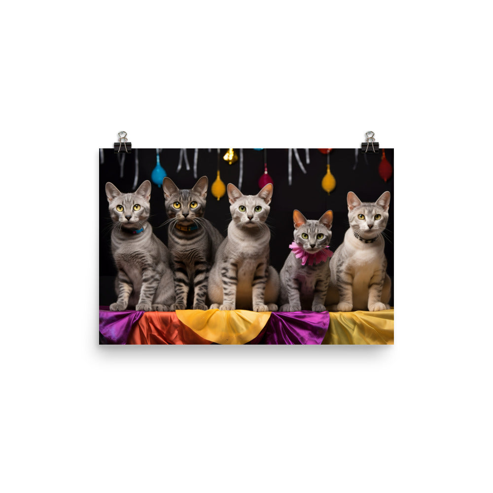 Egyptian Mau Photo paper poster - PosterfyAI.com