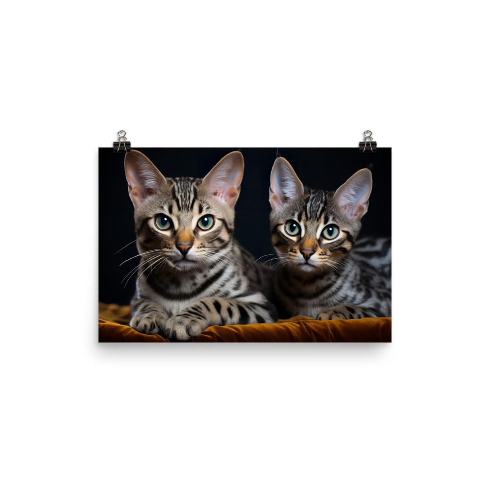 Egyptian Mau Photo paper poster - PosterfyAI.com