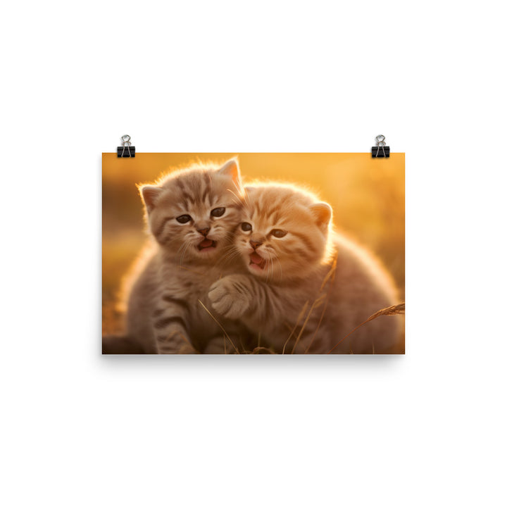 Scottish Fold Photo paper poster - PosterfyAI.com