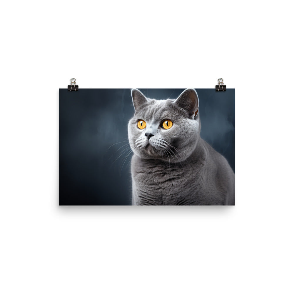 British Shorthair Photo paper poster - PosterfyAI.com
