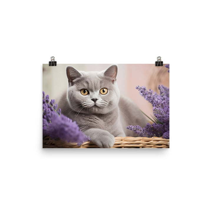 British Shorthair Photo paper poster - PosterfyAI.com