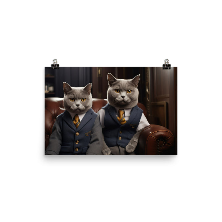 British Shorthair Photo paper poster - PosterfyAI.com