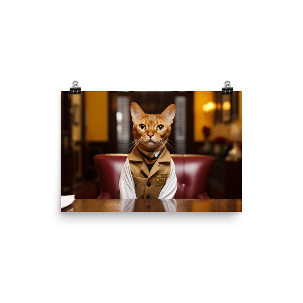 Abyssinian Hotel Staff Photo paper poster - PosterfyAI.com