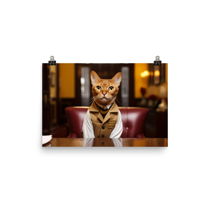 Abyssinian Hotel Staff Photo paper poster - PosterfyAI.com